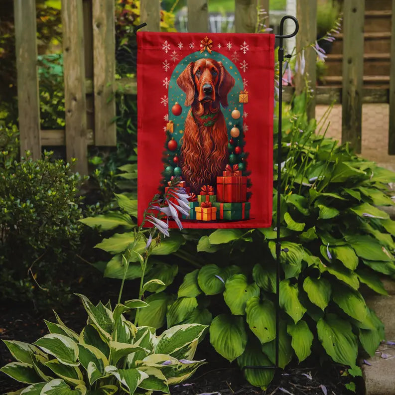 Irish Setter Holiday Christmas Garden Flag Caroline's Treasures