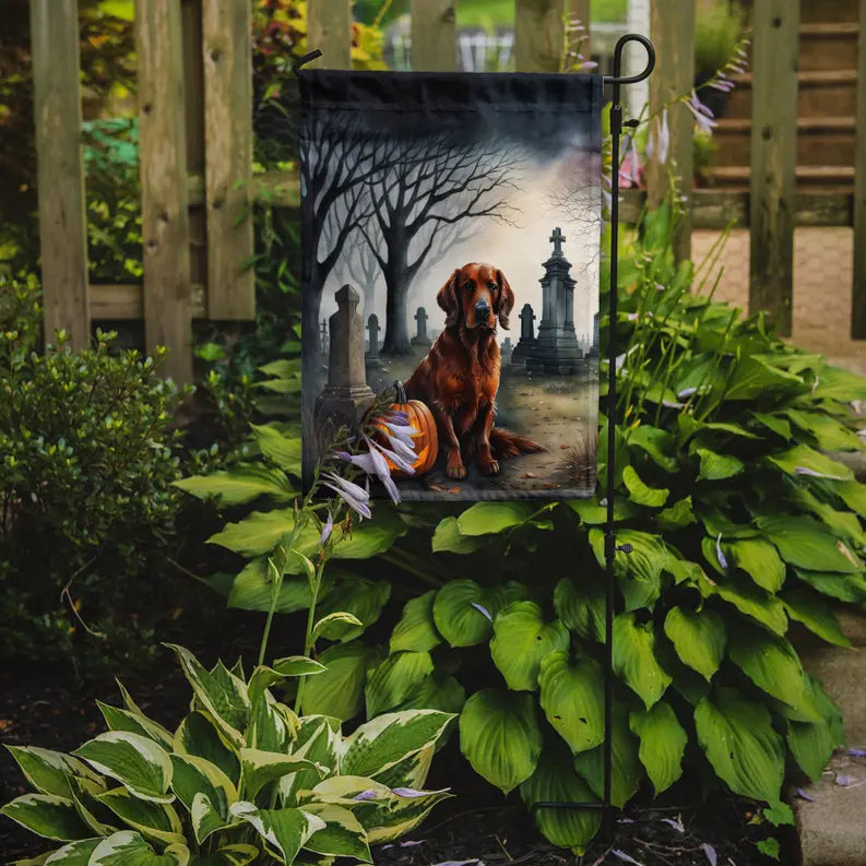 Irish Setter Spooky Halloween Garden Flag Caroline's Treasures