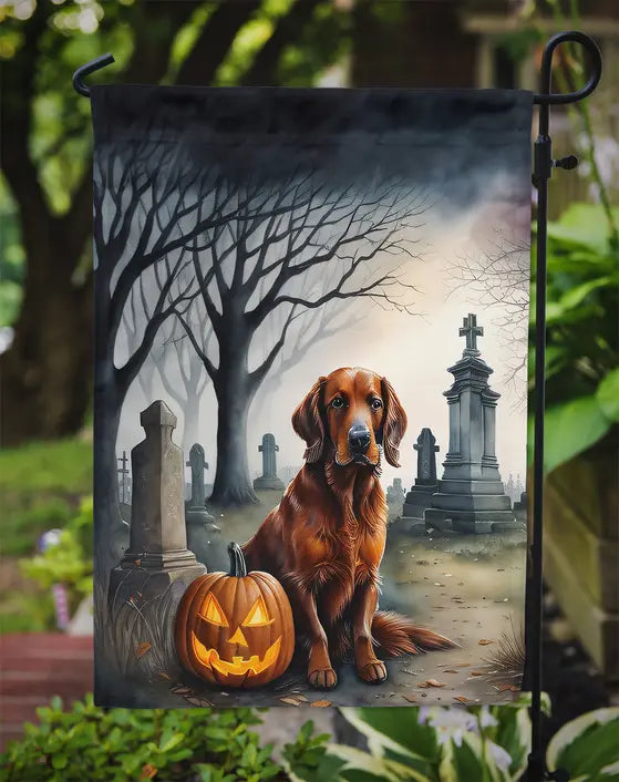 Irish Setter Spooky Halloween Garden Flag Caroline's Treasures