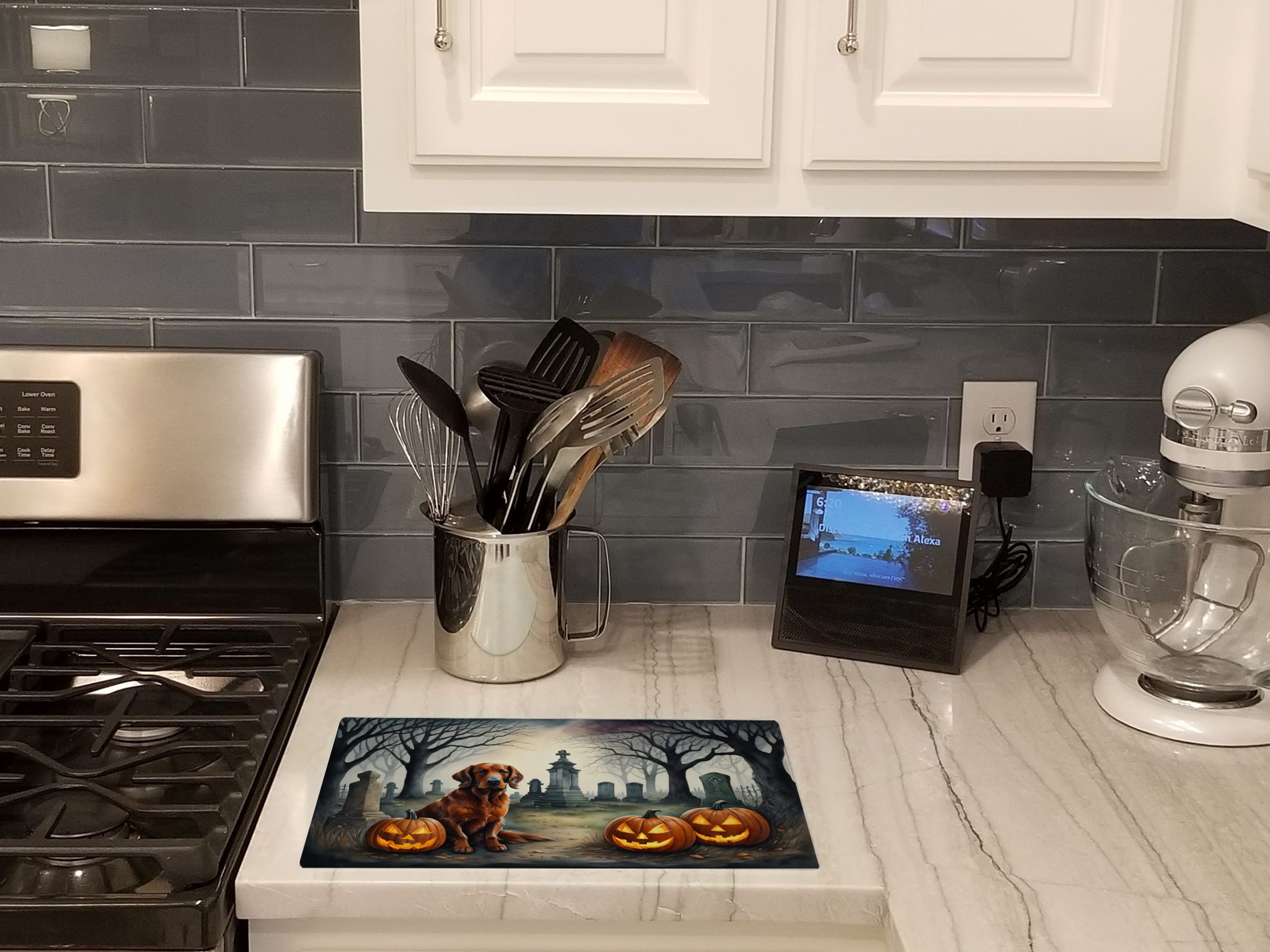 Irish Setter Spooky Halloween Glass Cutting Board Caroline's Treasures
