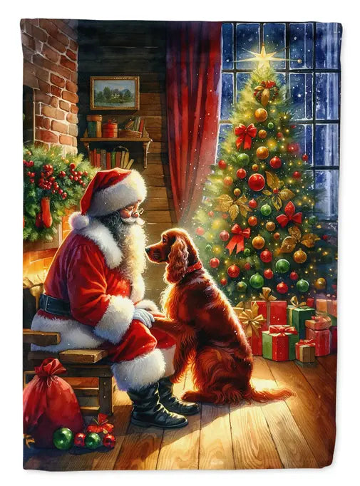 Irish Setter and Santa Claus Garden Flag Caroline's Treasures