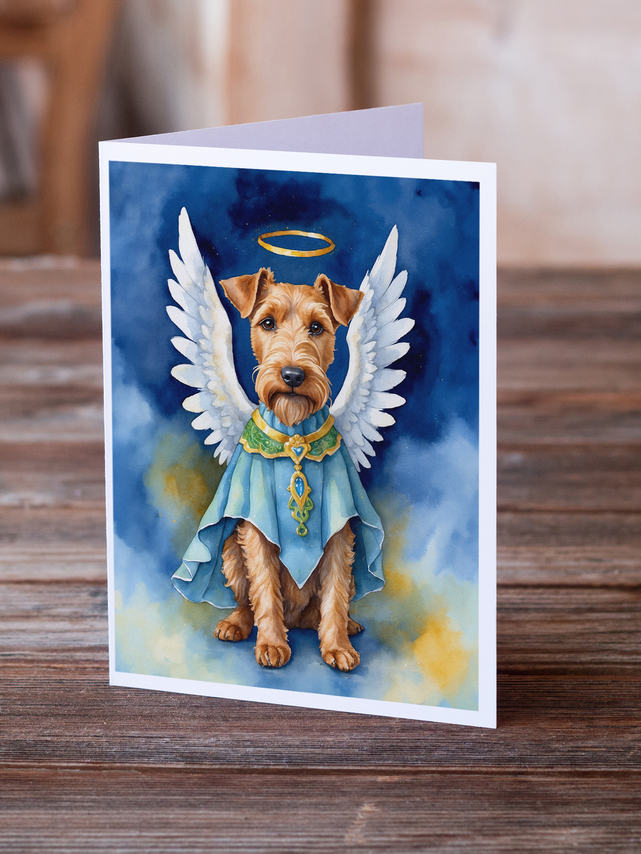 Irish Terrier My Angel Greeting Cards Pack of 8 Caroline's Treasures