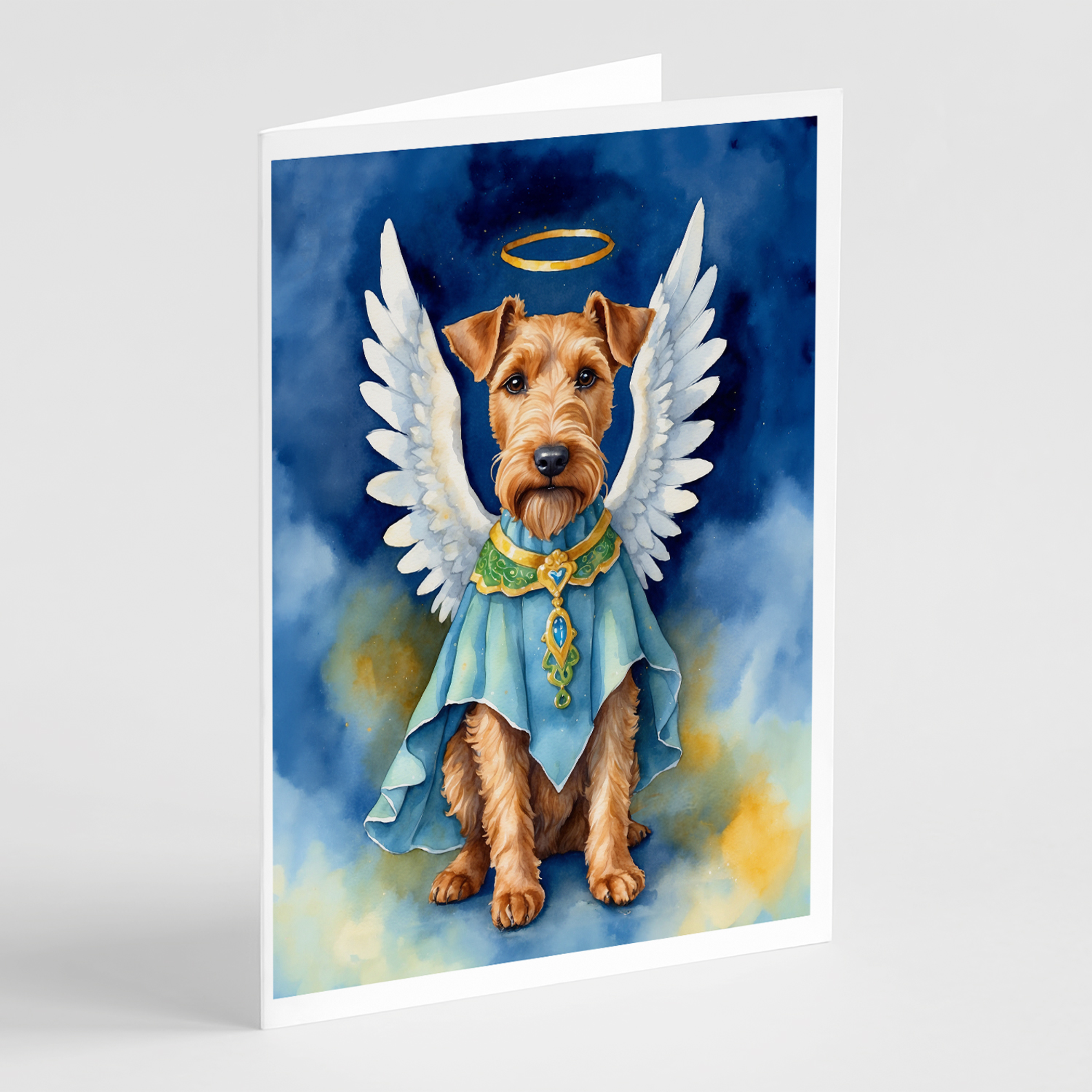Irish Terrier My Angel Greeting Cards Pack of 8 Caroline's Treasures
