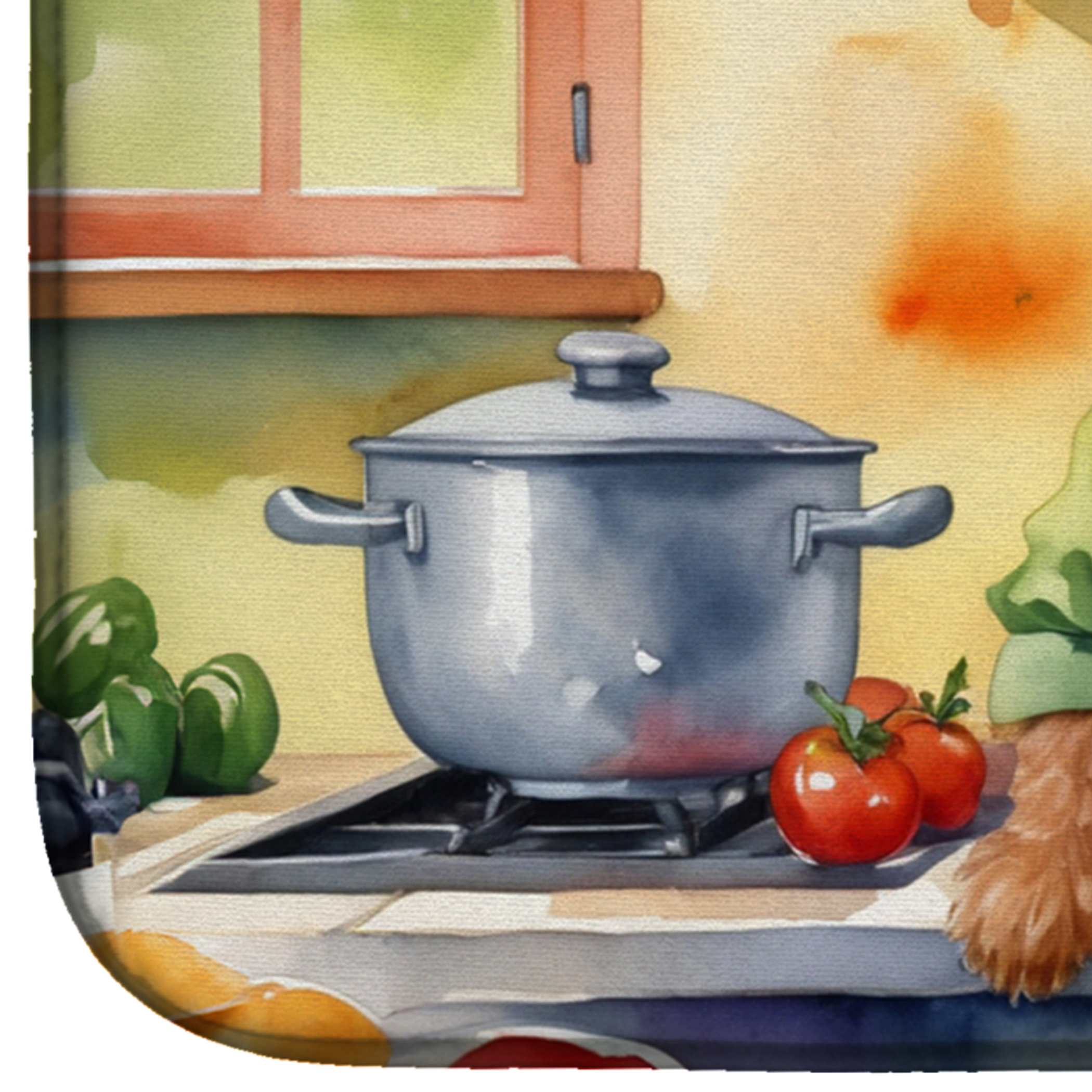 Irish Terrier The Chef Dish Drying Mat Caroline's Treasures