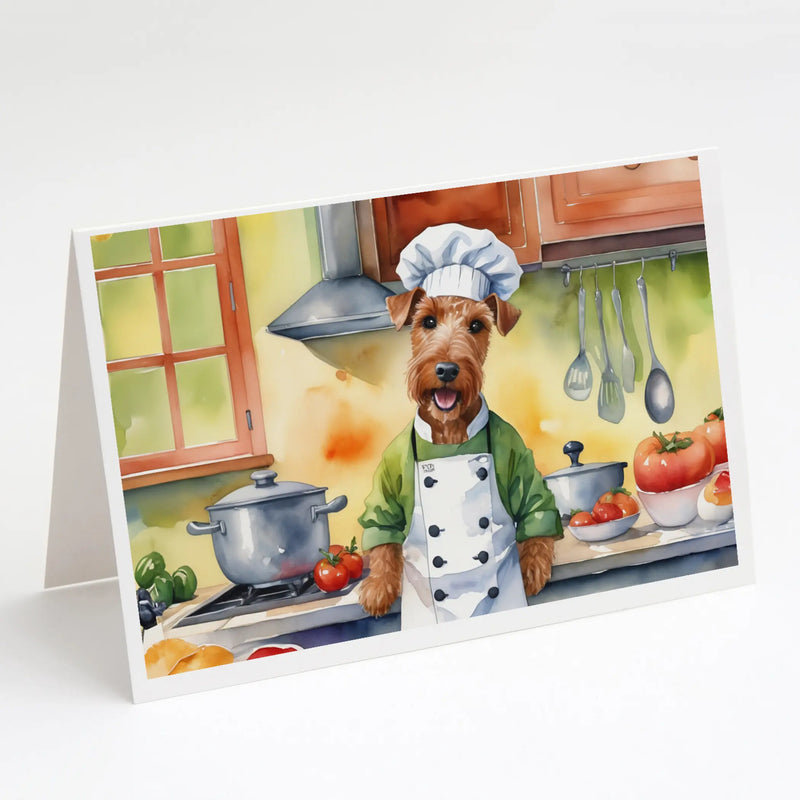 Irish Terrier The Chef Greeting Cards Pack of 8 Caroline's Treasures