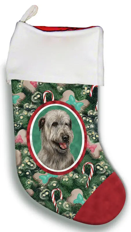 Irish Wolfhound Grey - Best of Breed Christmas Stocking Best of Breed