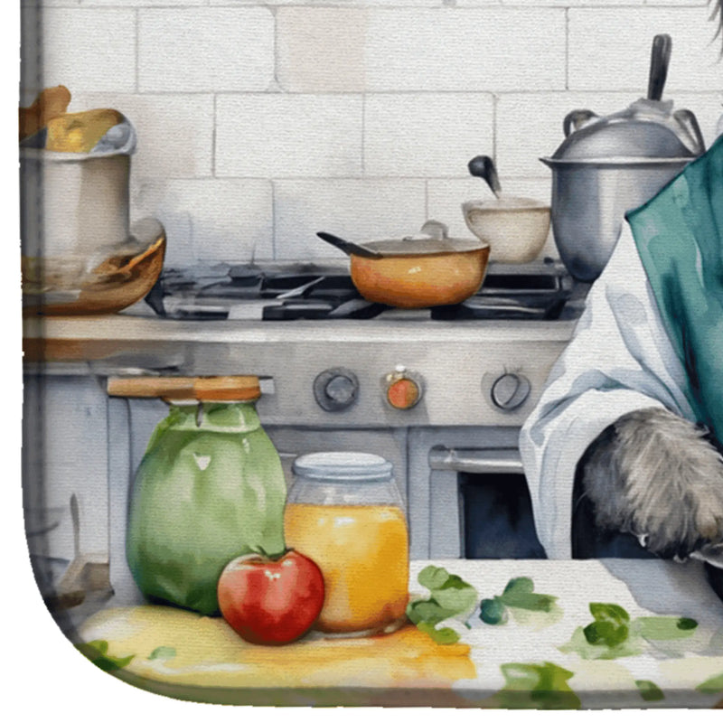 Irish Wolfhound The Chef Dish Drying Mat Caroline's Treasures
