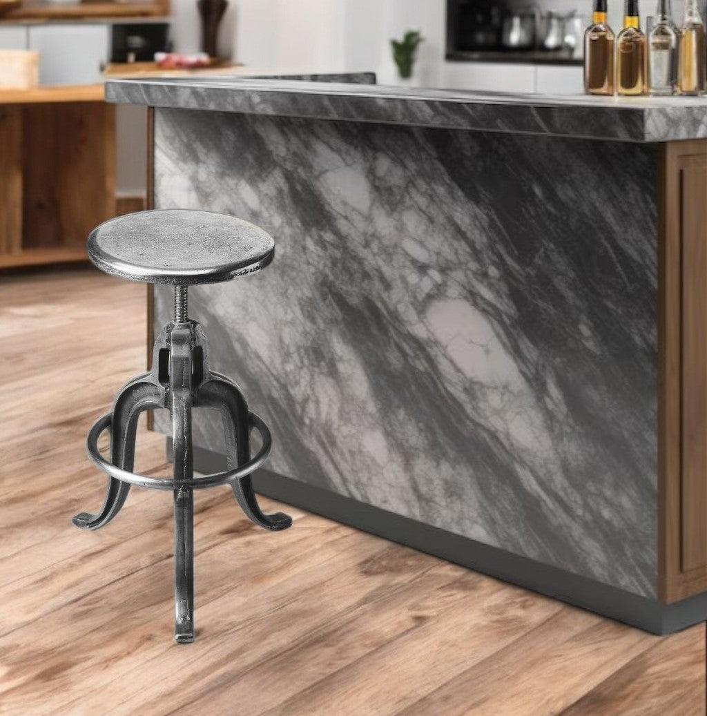 Iron Backless Swivel Bar Chair - GreatEagleInc