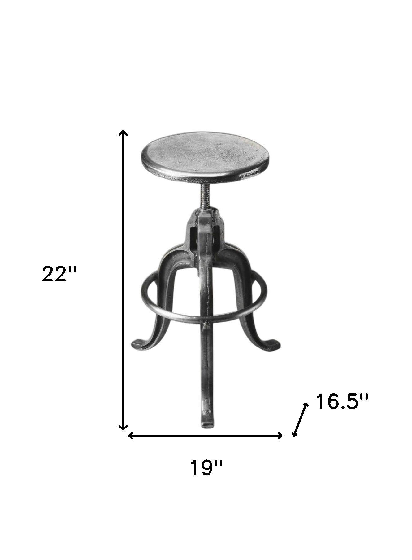 Iron Backless Swivel Bar Chair - GreatEagleInc