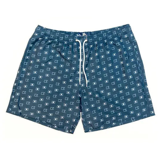 Island Bum Nautical Flag Swim Trunks Island Bum