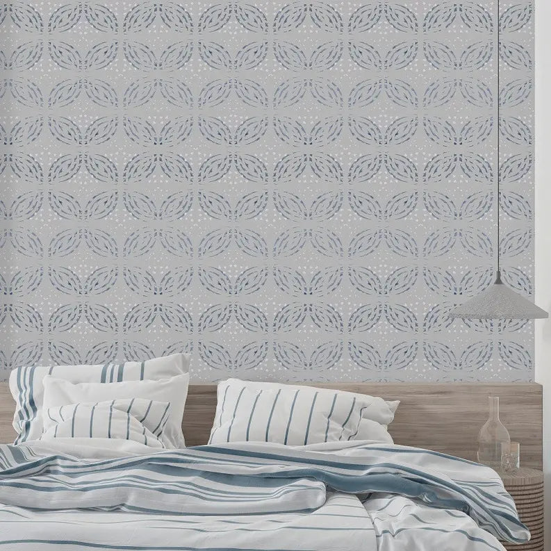 Isle de Fleur' Mosaic Farmhouse Peel & Stick Wallpaper SBC-LTD