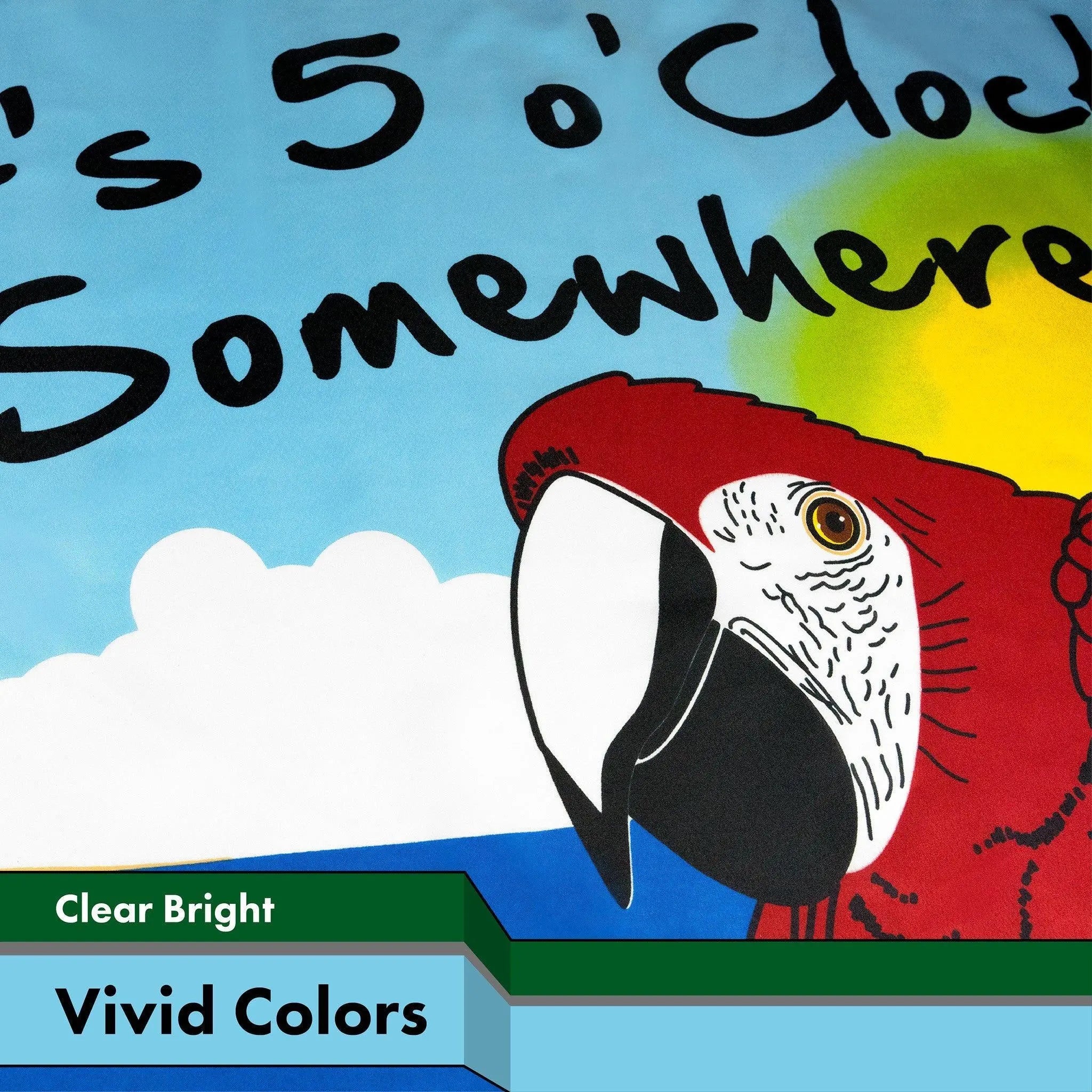 It's 5 O'Clock Somewhere Flag 3x5 Ft 10-Pack Printed 150D Polyester By G128 G128