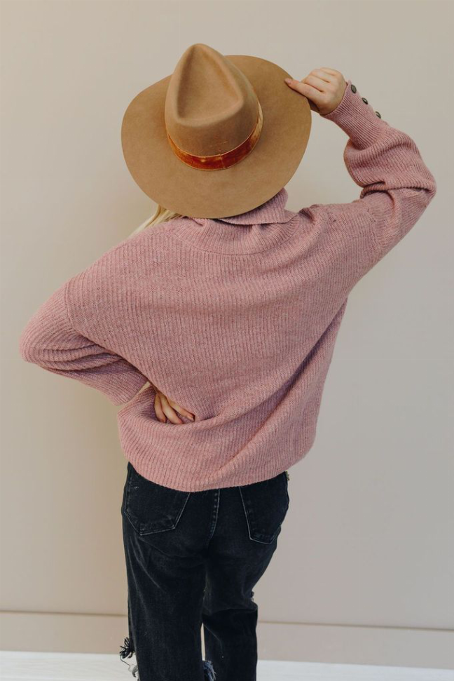 It's the Climb Button Sweater Stay Warm in Style
