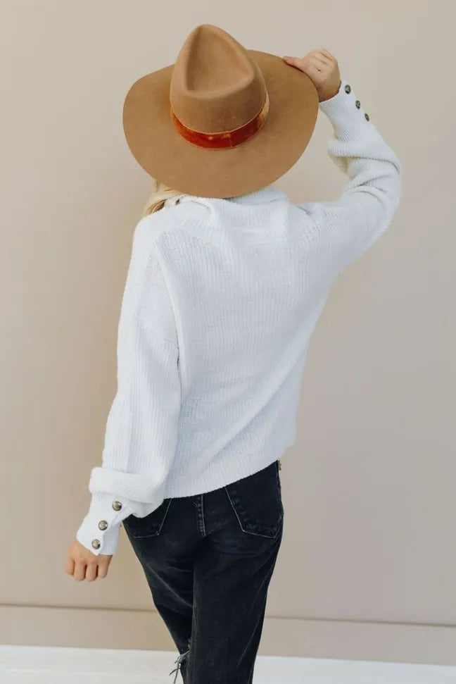It's the Climb Button Sweater Stay Warm in Style