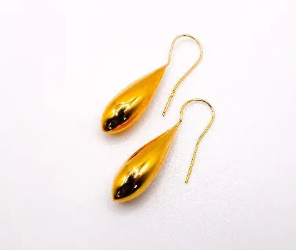 Italian Gilded Teardrop Statement Earrings Maskup Corporation