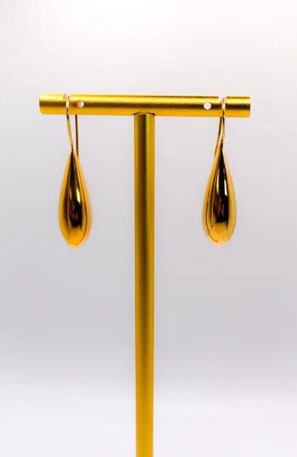 Italian Gilded Teardrop Statement Earrings Maskup Corporation