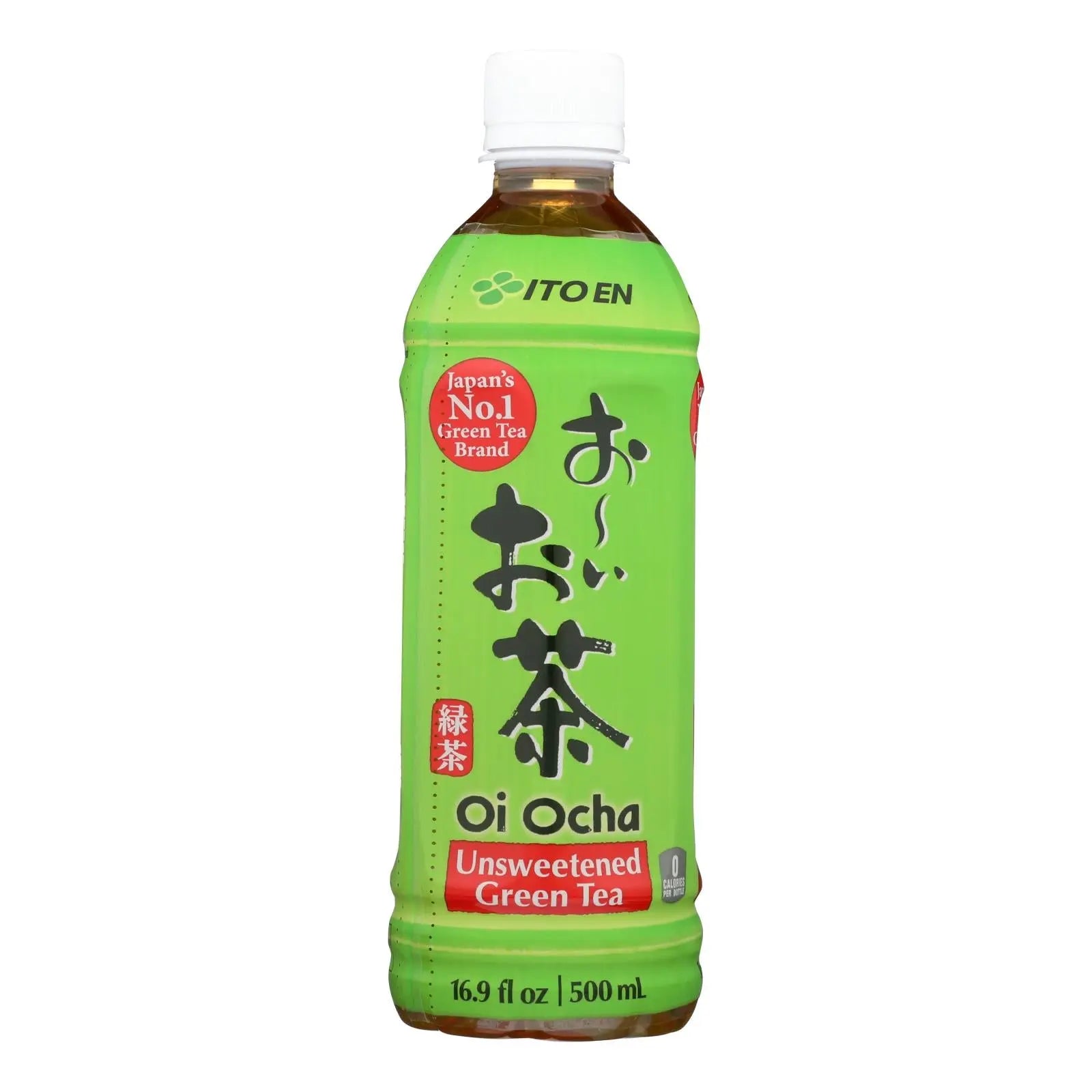 Ito En Oi Ocha Unsweetened Japanese Green Tea - Case Of 12 - 16.9 Oz Ito En