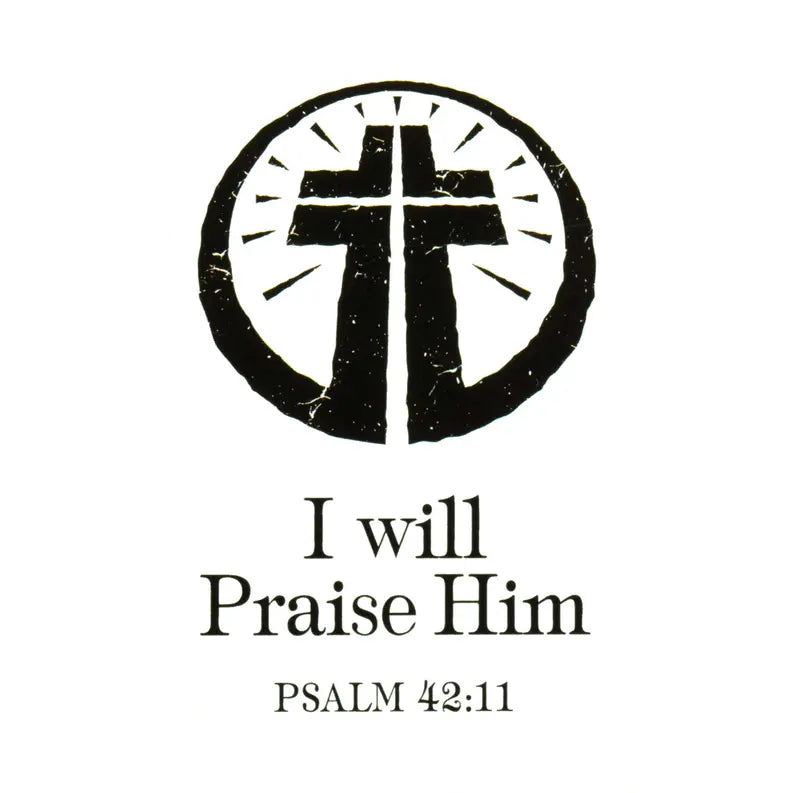 Itty Bitty Card Cross I Will Praise Him Dicksons Inc