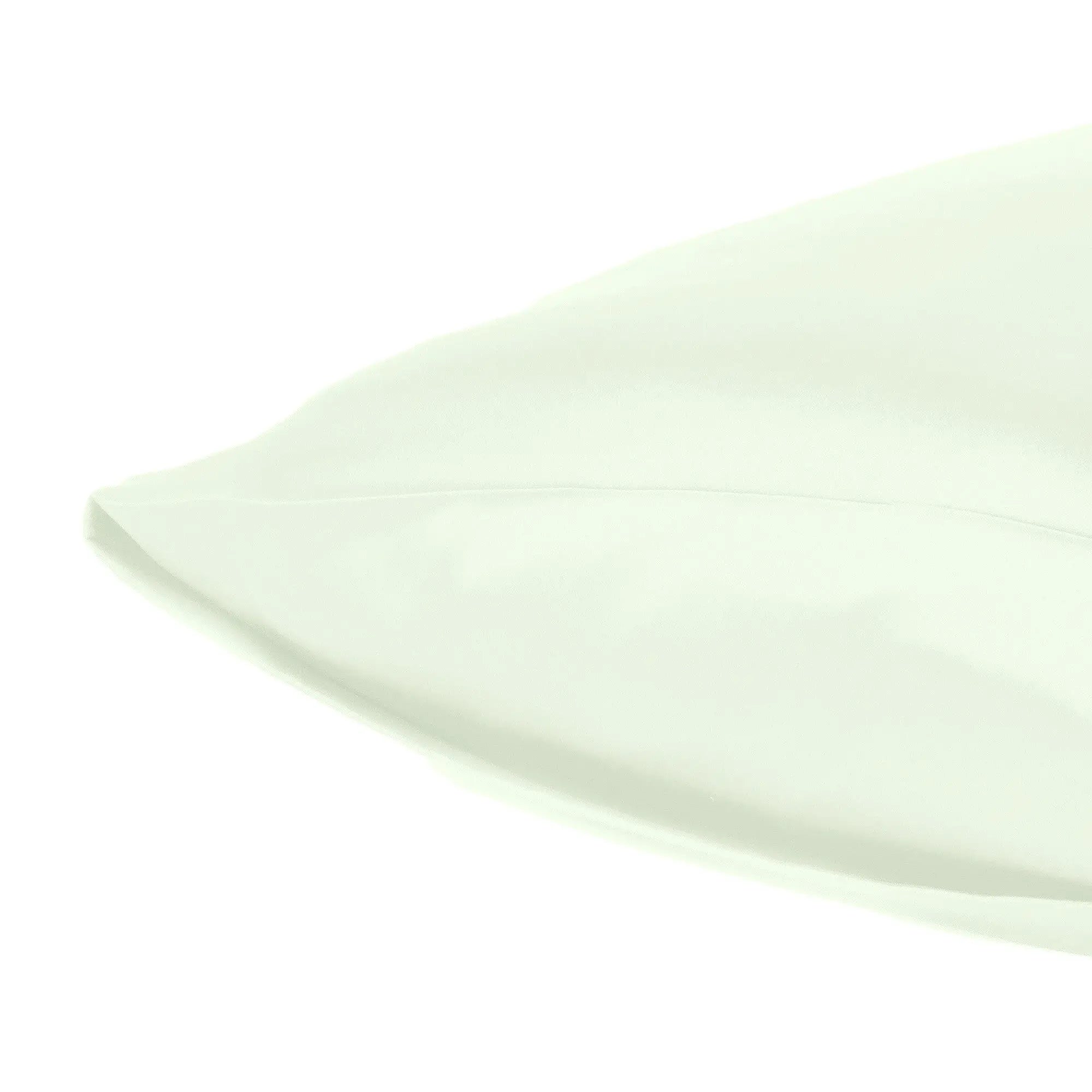Ivory Dreamy Set Of 2 Silky Satin Standard Pillowcases Homeroots Bed & Bath
