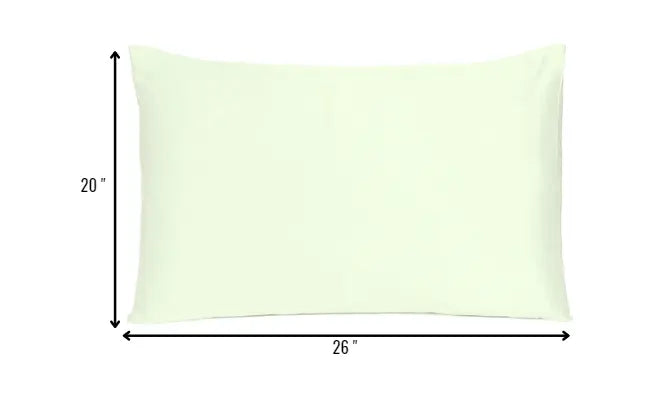Ivory Dreamy Set Of 2 Silky Satin Standard Pillowcases Homeroots Bed & Bath