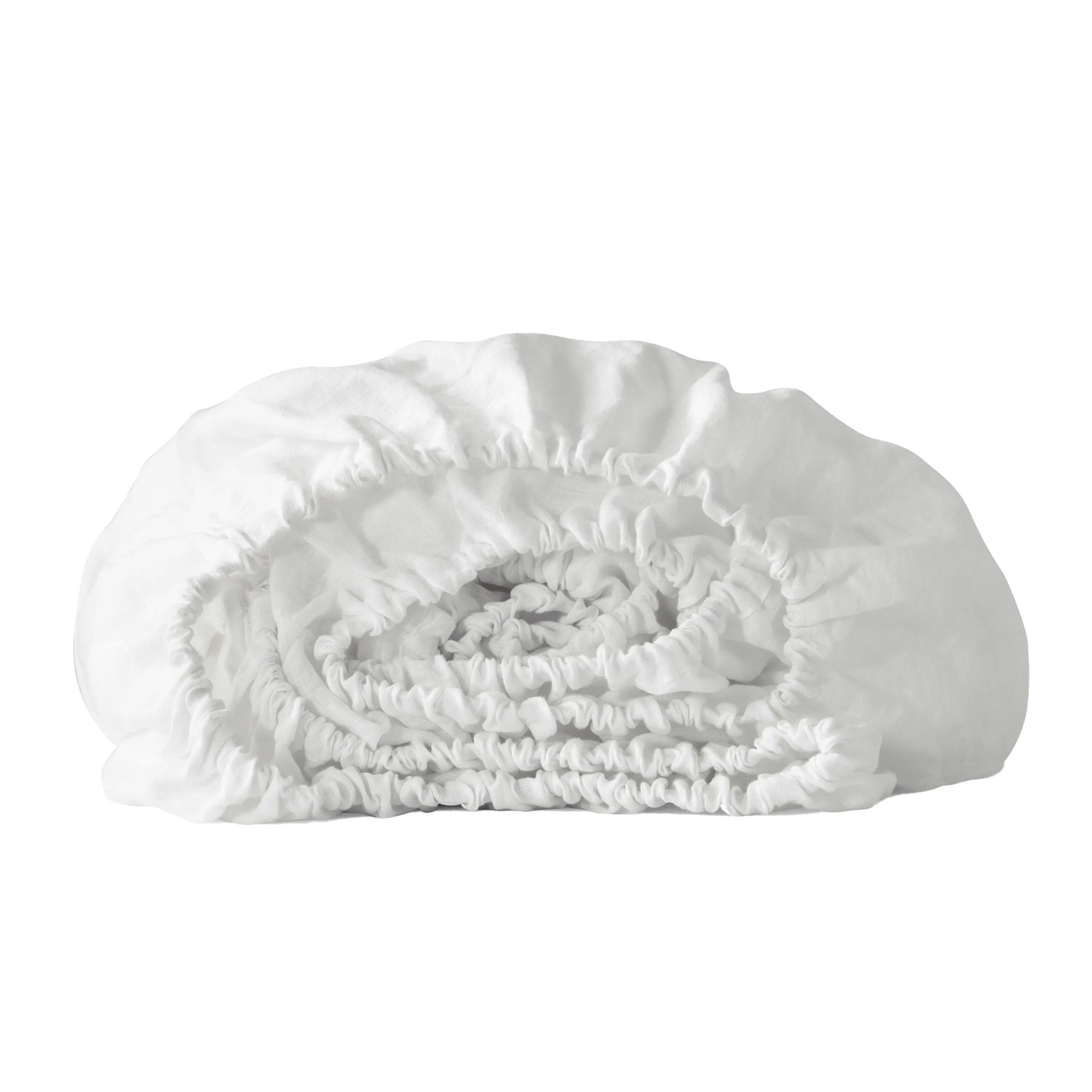 Ivory Linen California King Fitted sheet Homeroots Bed & Bath