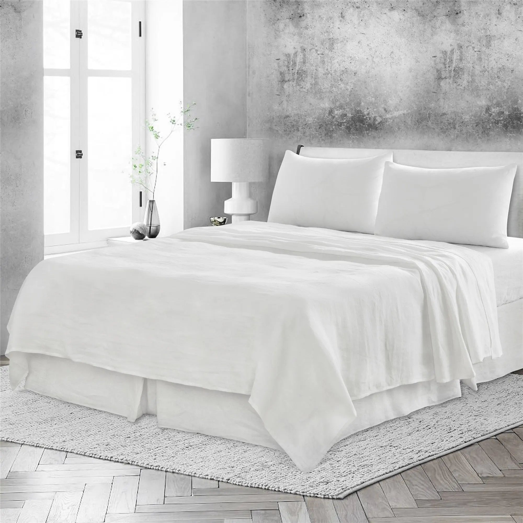 Ivory Linen Full Double Flat Sheet Homeroots Bed & Bath
