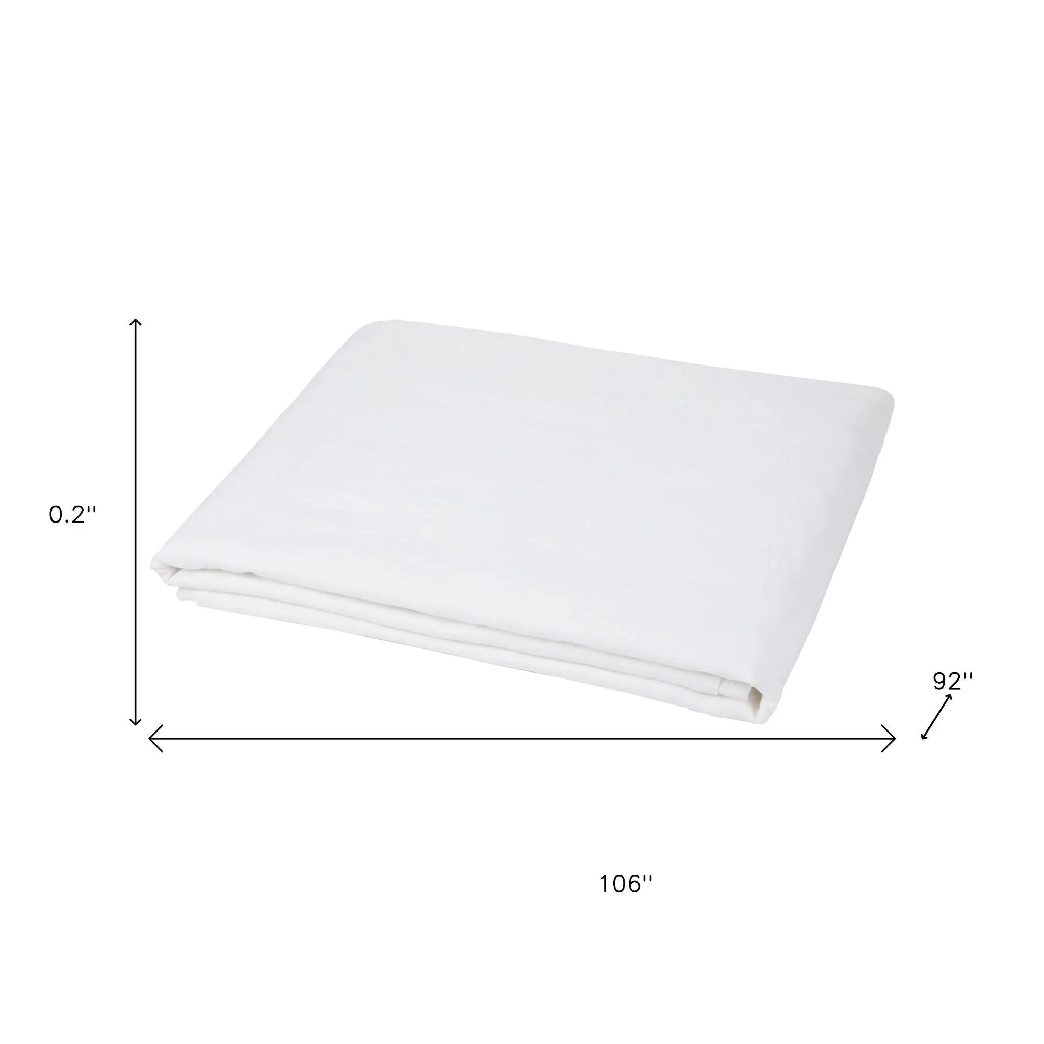 Ivory Linen Full Double Flat Sheet Homeroots Bed & Bath