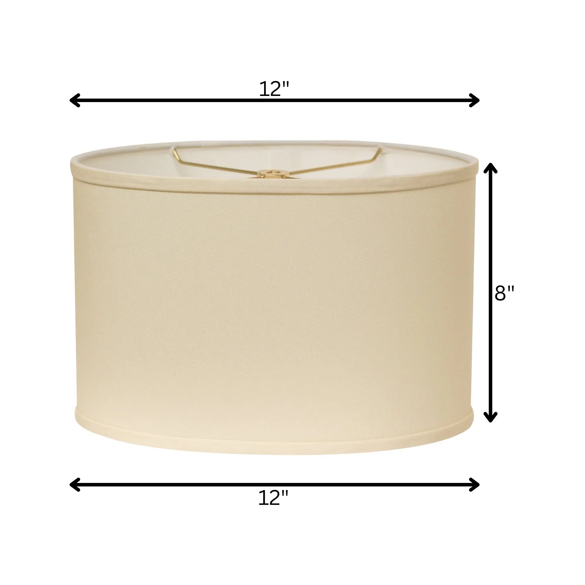 Ivory No Slub Innsbruck Oval Lamp Shade Homeroots Lighting