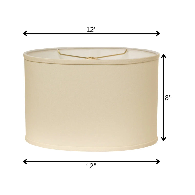 Ivory No Slub Innsbruck Oval Lamp Shade Homeroots Lighting