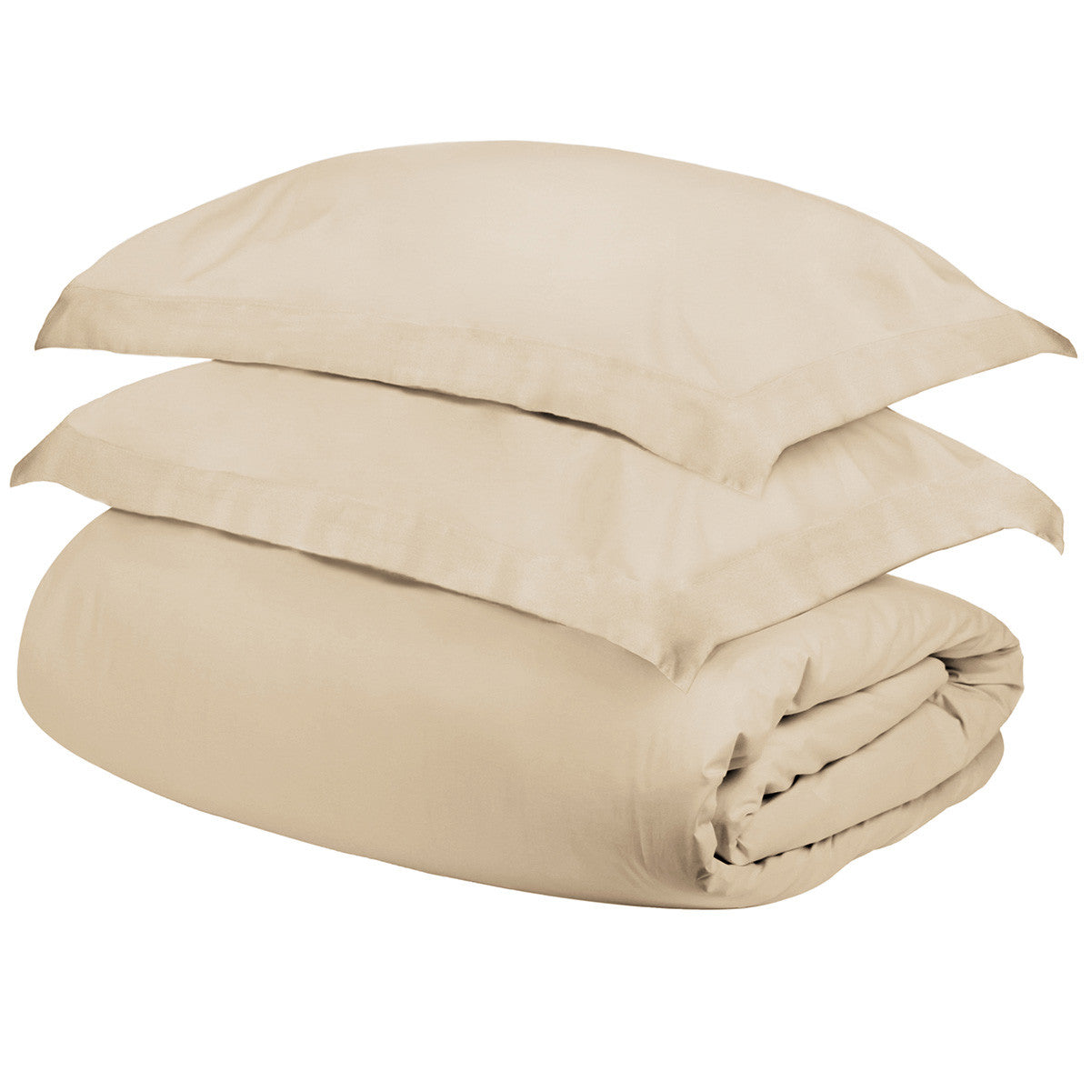 Ivory Queen Cotton Blend 300 Thread Count Washable Duvet Cover Set Homeroots Bed & Bath
