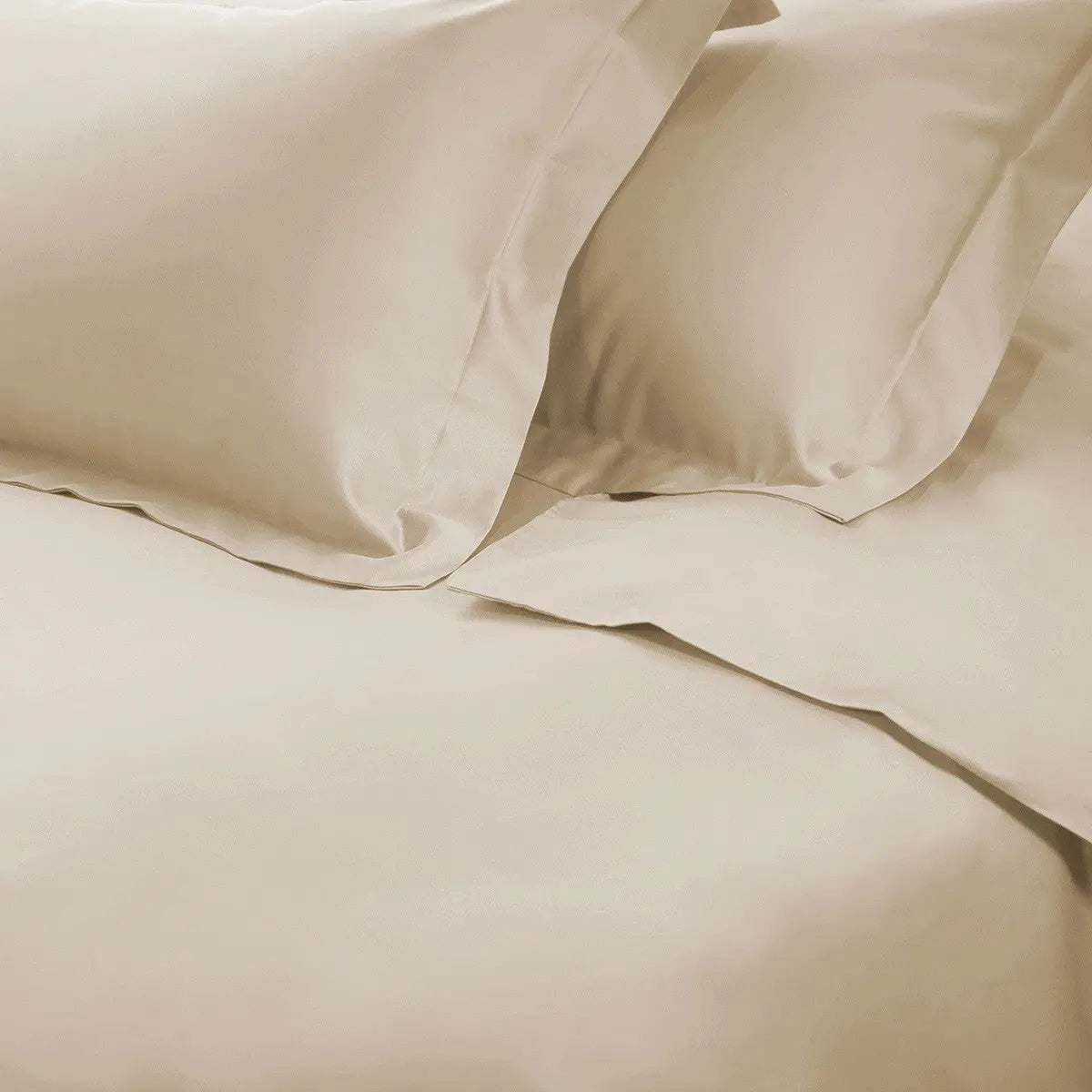 Ivory Queen Cotton Blend 650 Thread Count Washable Duvet Cover Set Homeroots Bed & Bath