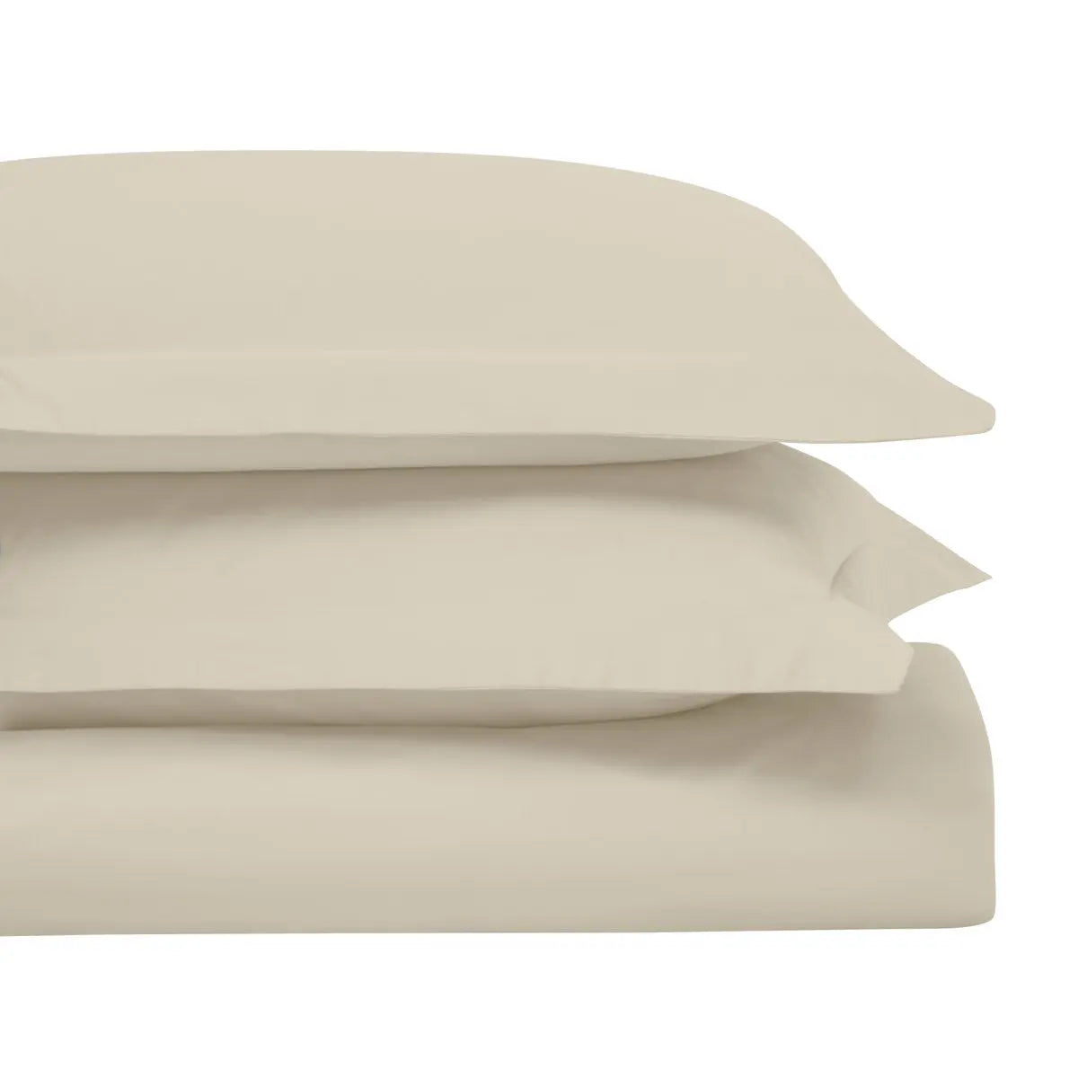 Ivory Twin Cotton Blend Washable Duvet Cover Set Homeroots Bed & Bath