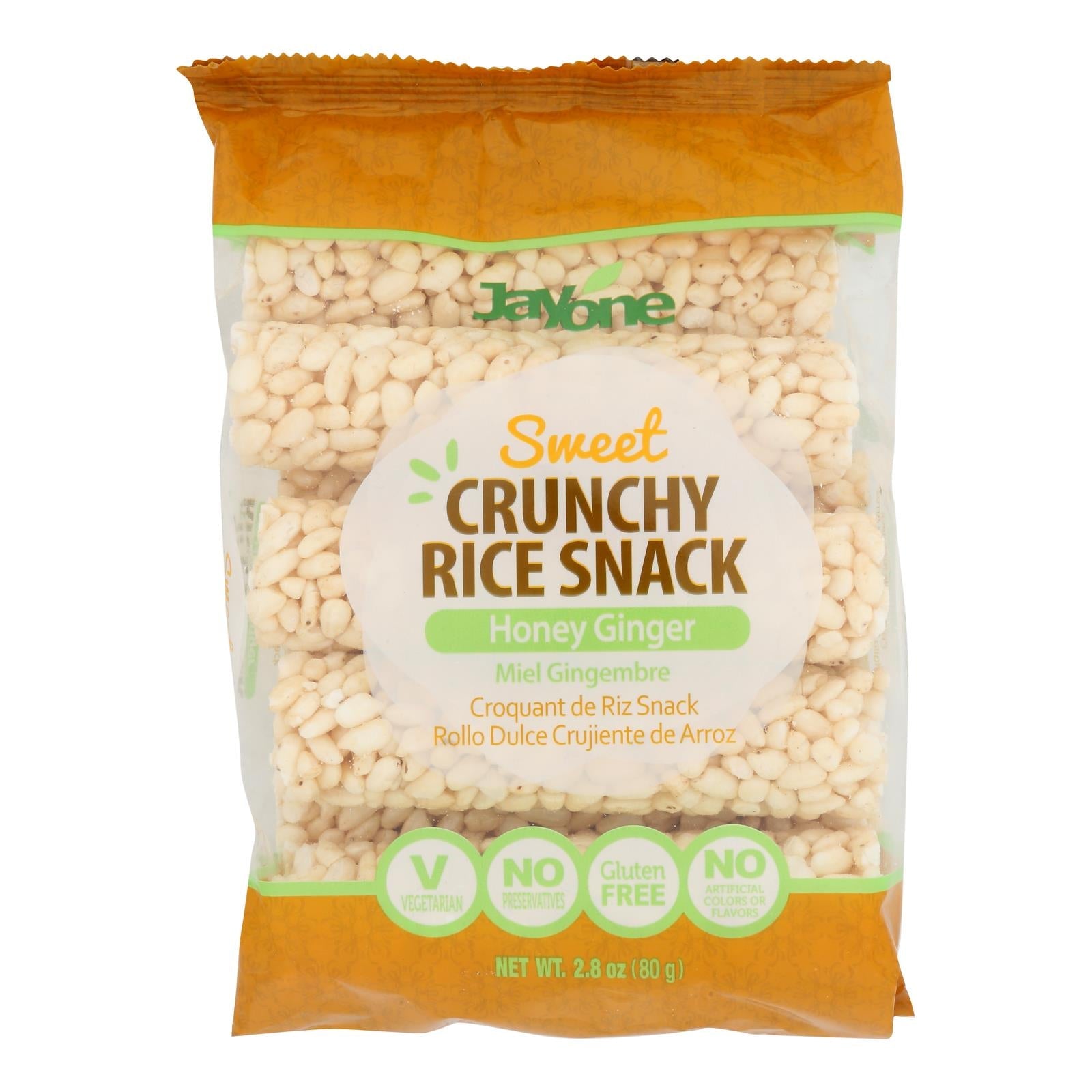 J1 Ginger Roll - Honey Crunch - Case Of 6 - 2.8 Oz J1