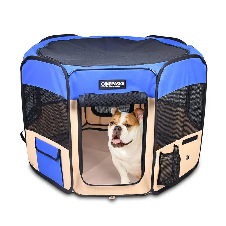 JESPET Pet Dog Playpens 36", 45" & 61" Portable Soft Dog Exercise Pen Kennel with Carry Bag for Puppy Cats Kittens Rabbits, Indoor/Outdoor Use JESPET
