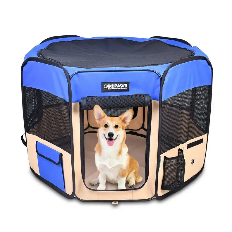 JESPET Pet Dog Playpens 36", 45" & 61" Portable Soft Dog Exercise Pen Kennel with Carry Bag for Puppy Cats Kittens Rabbits, Indoor/Outdoor Use JESPET