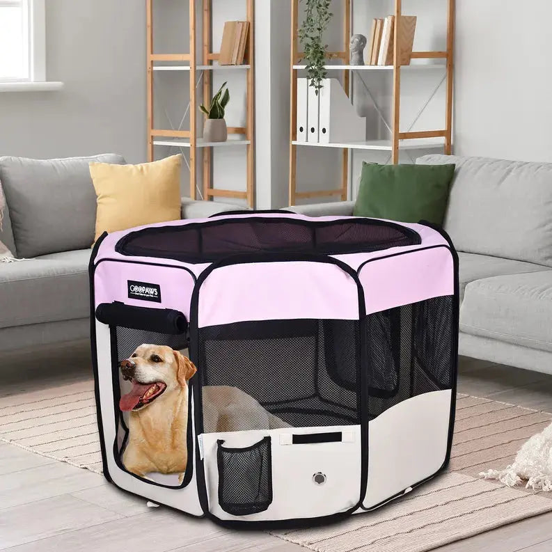 JESPET Pet Dog Playpens 36", 45" & 61" Portable Soft Dog Exercise Pen Kennel with Carry Bag for Puppy Cats Kittens Rabbits, Indoor/Outdoor Use JESPET