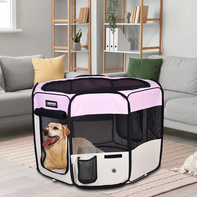 JESPET Pet Dog Playpens 36", 45" & 61" Portable Soft Dog Exercise Pen Kennel with Carry Bag for Puppy Cats Kittens Rabbits, Indoor/Outdoor Use JESPET