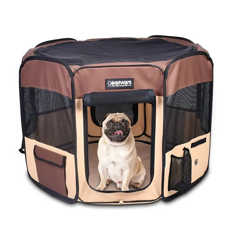 JESPET Pet Dog Playpens 36", 45" & 61" Portable Soft Dog Exercise Pen Kennel with Carry Bag for Puppy Cats Kittens Rabbits, Indoor/Outdoor Use JESPET