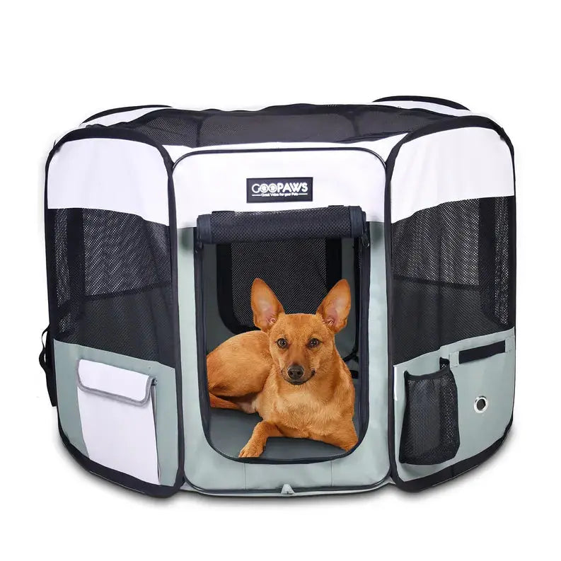JESPET Pet Dog Playpens 36", 45" & 61" Portable Soft Dog Exercise Pen Kennel with Carry Bag for Puppy Cats Kittens Rabbits, Indoor/Outdoor Use JESPET