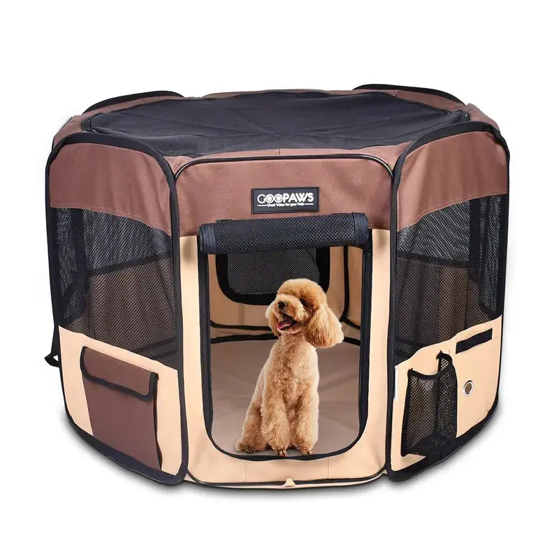 JESPET Pet Dog Playpens 36", 45" & 61" Portable Soft Dog Exercise Pen Kennel with Carry Bag for Puppy Cats Kittens Rabbits, Indoor/Outdoor Use JESPET