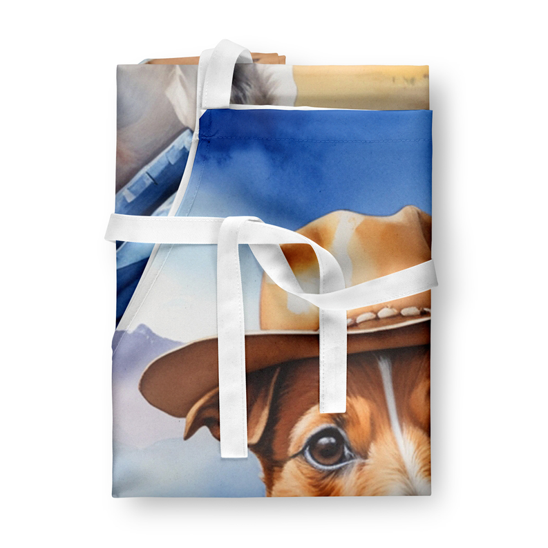 Jack Russell Terrier Cowboy Welcome Apron Caroline's Treasures