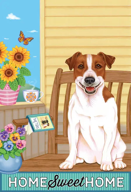 Jack Russell- Tomoyo Pitcher Home Sweet Home Garden Flag Best of Breed