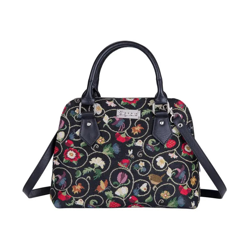 Jacobean Dream Convertible Top Handle Purse Handbag Signare USA