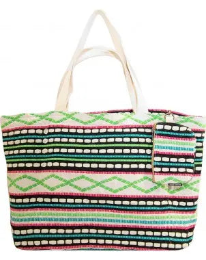Jacquard Tote with Matching Clutch Vintage Addiction