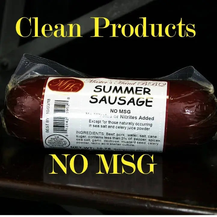 Jalapeno Summer Sausage Master's Hand BBQ