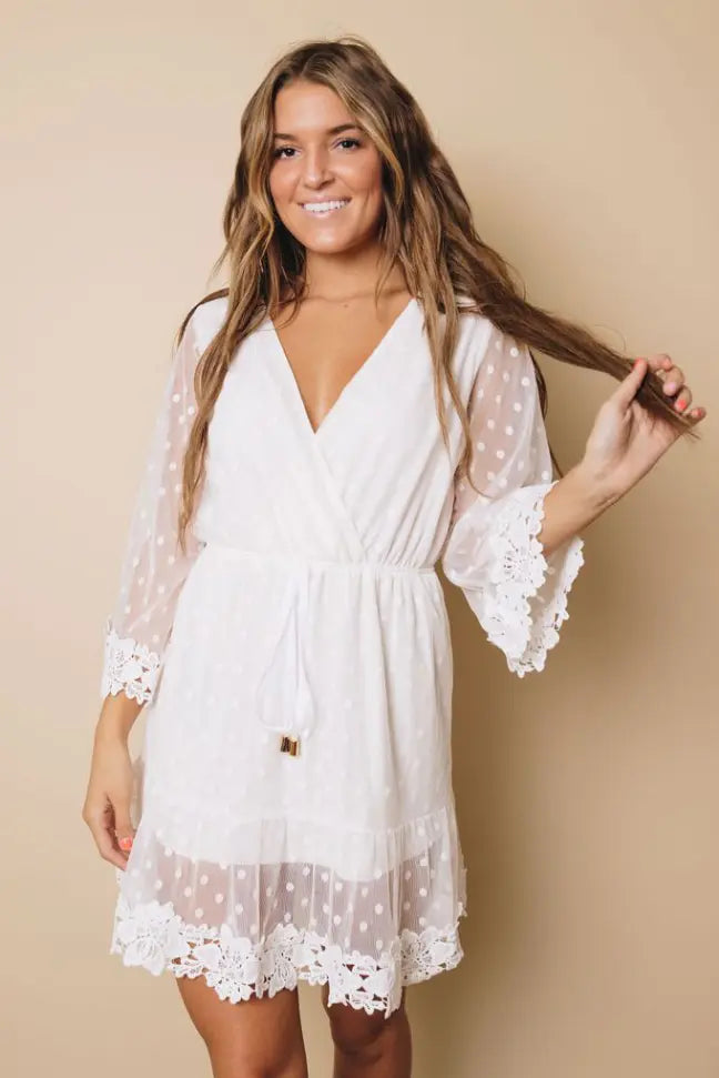 Janis  Lace Dress Stay Warm in Style