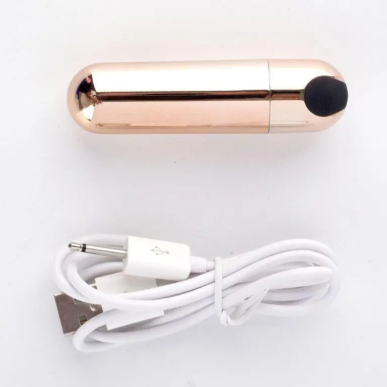 Jayden Rose Gold Rechargeable Vibrating Erection Ring Maia Toys