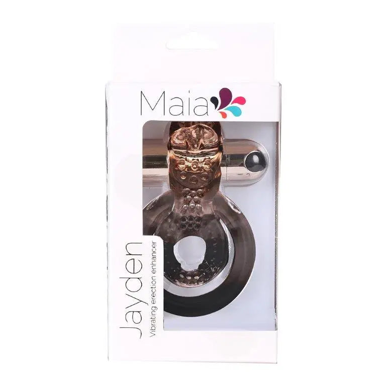 Jayden Rose Gold Rechargeable Vibrating Erection Ring Maia Toys