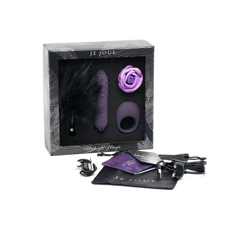 Je Joue Midnight Magic: Duet Bullet, Mio Ring, Feather Tickler, Rose Bath Melt Je Joue