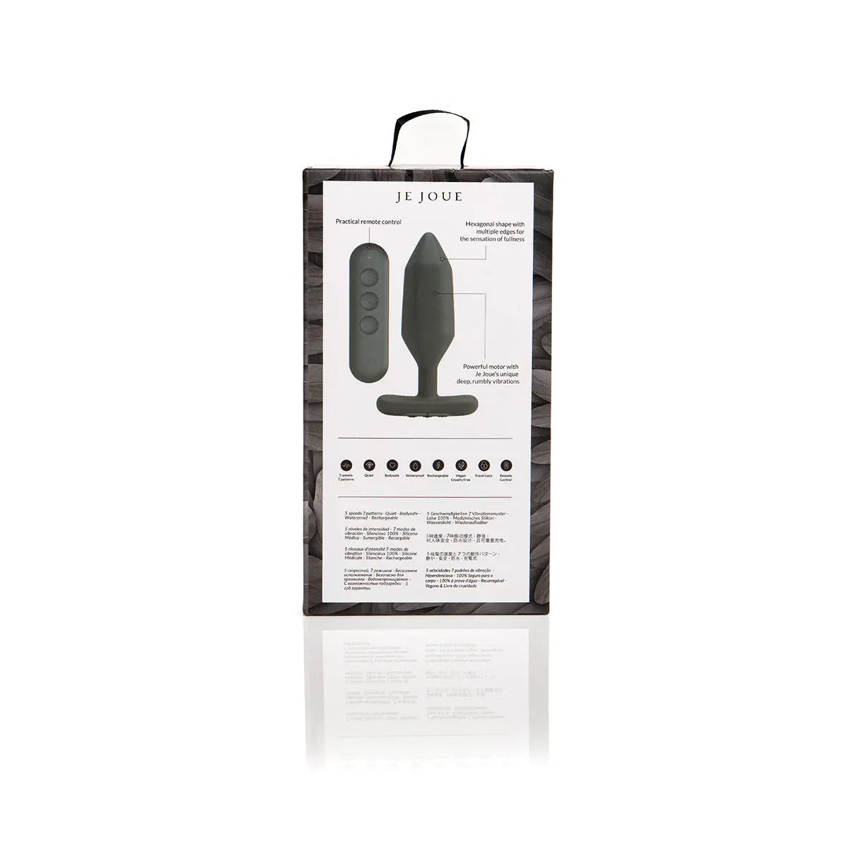 Je Joue Onyx Vibrating Plug - Black Je Joue
